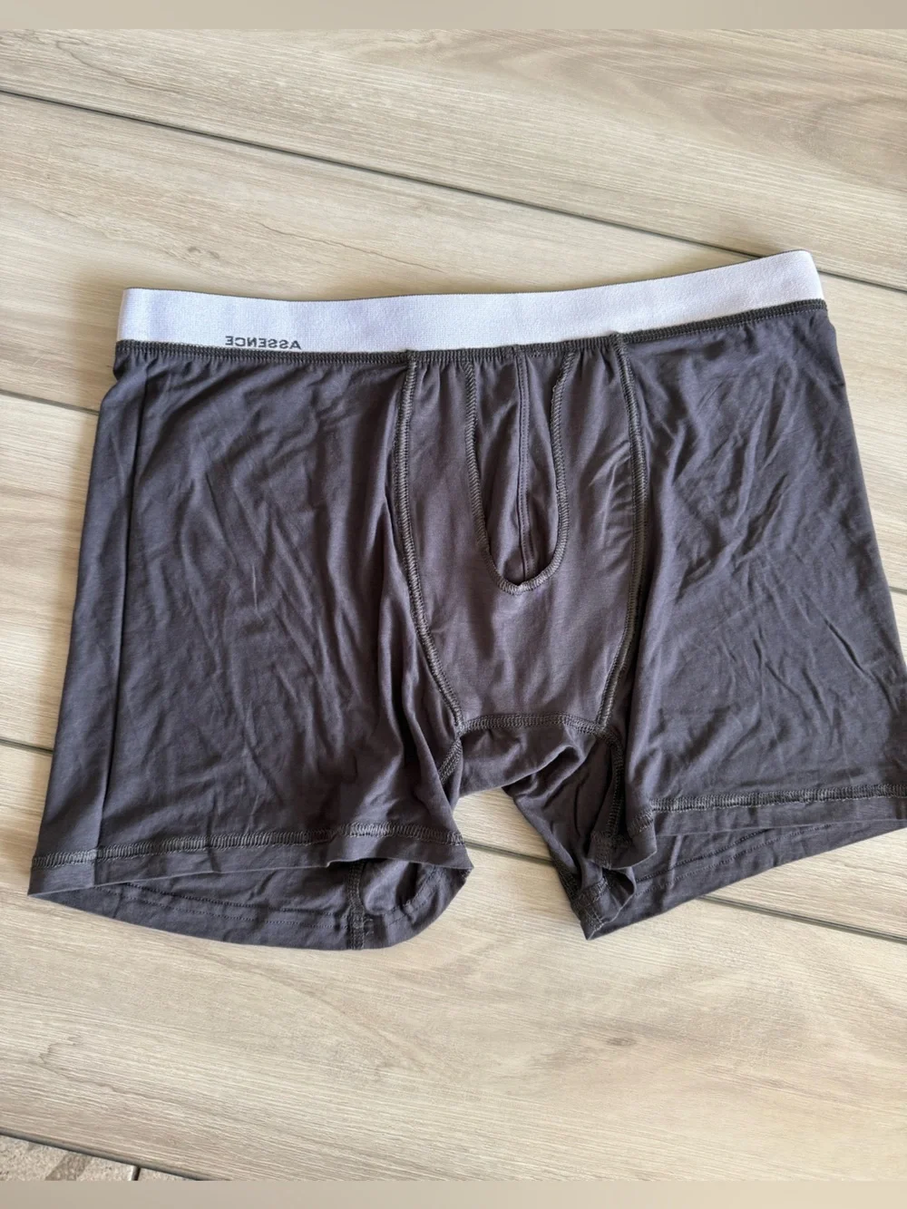 Assence Dual Pouch Boxer Brief Grey XL NWOT